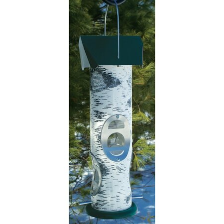 WOODLINK BIRCH LOG MIXED SEED FEEDER 25355